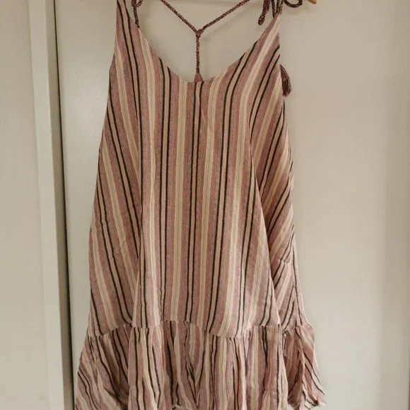 TIGERLILY Tami Cotton Stripe Ruffle Mini Slip Dress NWT RRP$129 - Picture 11 of 11